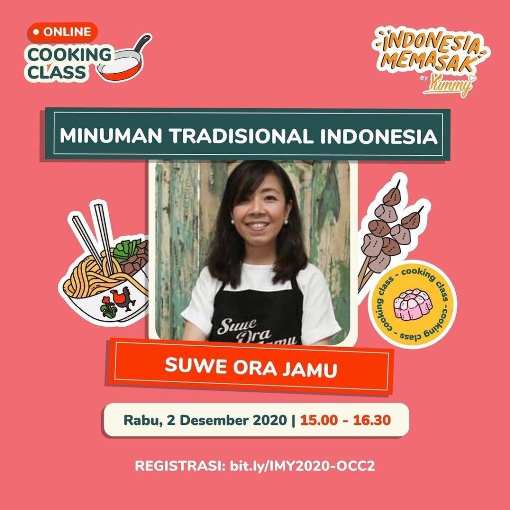 Online Cooking Class Minuman Tradisional Indonesia bersama Suwe Ora Jamu!